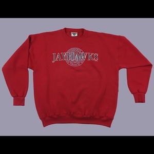 Vintage 90s Kansas Jayhawks Crewneck Sweatshirt